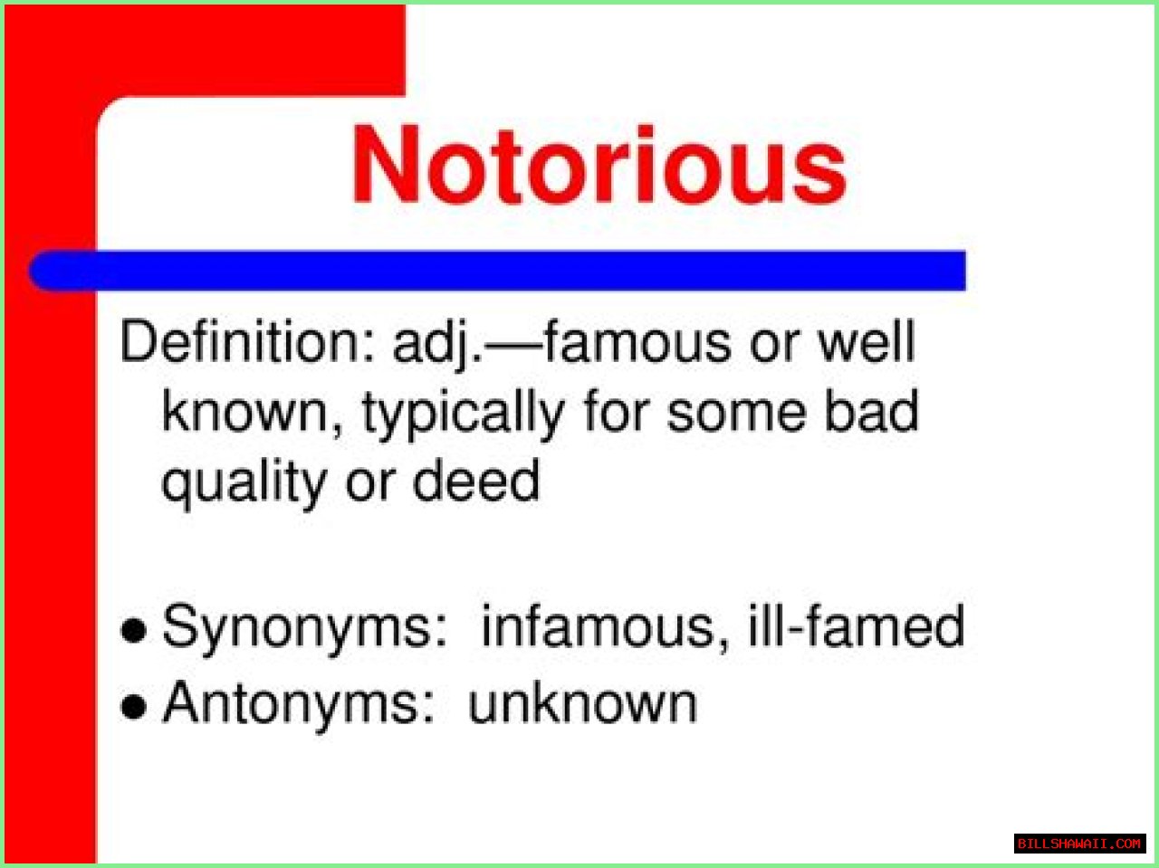 Define Notorious: Understanding The Meaning And Implications